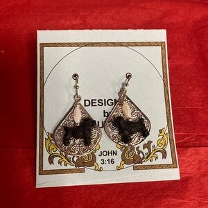 Costume Jewelry poodle earrings